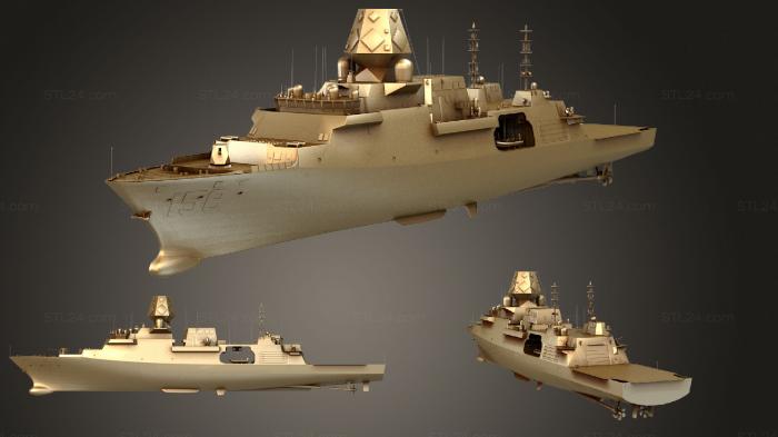 Vehicles (BAE T 26 Frigate, CARS_0680) 3D models for cnc